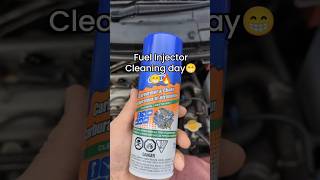 Use Carburetor cleaner to clean fuel injectors It will dissolve deposits car diy mechanic tech [upl. by Gardy]