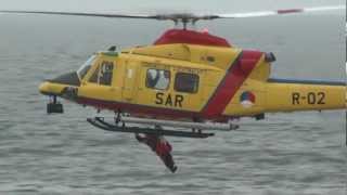 SAR Search and Rescue Katwijk 2012 with Agusta Bell 412 [upl. by Laurita]