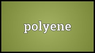 Polyene Meaning [upl. by Ariajaj]