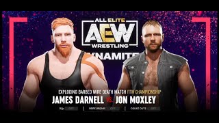 ALL ELITE  FTW Title Match James Darnell vs Jon Moxley [upl. by Ambrosia]