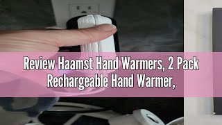 Review Haamst Hand Warmers 2 Pack Rechargeable Hand Warmer Electric Hand Warmer Reusable USB Porta [upl. by Kellda]