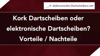 Kork Dartscheiben oder elektronische Dartscheiben [upl. by Neelrak]