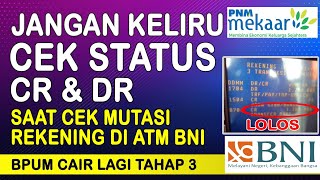 JANGAN KELIRU CEK STATUS LOLOS BPUM TAHAP 3 DI ATM BNI [upl. by Analah]