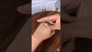 Viral toothpick through ring doyoubelieveinmagic magic [upl. by Notnil]