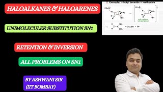 SN1 REACTION MECHANISM  RACEMISATION IN SN1  HALOALKANES ampHALOARENES CLASS 12 CHEMISTRY [upl. by Atnoid2]