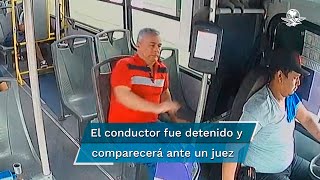 Chofer de autobús mata a una persona por quedarse dormido al volante [upl. by Lesab]