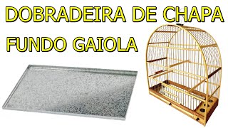 DOBRADEIRA DE CALHA MANUAL COMO DOBRAR CALHA E CHAPA DE ZINCO MANUALMENTE PARA FUNDO DE GAIOLA [upl. by Gayleen]