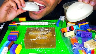 HOW TO MAKE EDIBLE SOAP WITH CHOCOLATE  SECRETS REVEALED  MOLD MAKING SOAP ASMR DOVE LEGOS CANDY [upl. by Jolie]