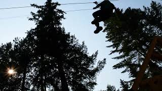 Climbing zipline Skybridge british columbia [upl. by Ahsirat]