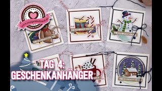 8 Tage Weihnachten Tag4 Einfache Geschenkanhänger [upl. by Elayne591]