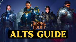 Throne and Liberty PURPOSE OF ALT CHARACTERS  Beginners Guide [upl. by Itida]