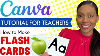 How to Make Flash Cards in Canva  Tutorial for Teachers [upl. by Arathorn]