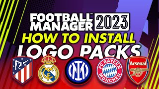 Logo Pack Install Guide Football Manager 2023  How to get real club badges and logos into FM23 [upl. by Crelin972]