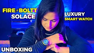 Fire⚡Boltt Solace Luxury Stainless Steel Smart Watch Unboxing ⌚  Digital Diva [upl. by Ahsikad]