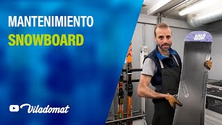 Mantenimiento de tablas de Snowboard y Splitboard en taller [upl. by Llemmart]