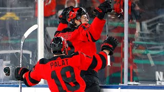 Hischier in the 1st minute of Stadium Series 😈 [upl. by Hardie]