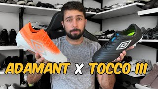 QUEM LEVA A MELHOR  Comparativo entre Umbro Tocco III Premier FG x Umbro Adamant Premier FG [upl. by Dutchman]