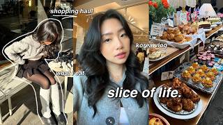 slice of life 💌 days in my life IN KOREA ft what i eat NEW HAIR lots of shopping fashion haul [upl. by Suiratnod]