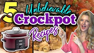 5 Unbelievable CROCKPOT RECIPES You Will LOVE  Dump amp Go CROCKPOT DINNERS that are AMAZING [upl. by Messab]