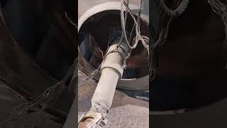 Shaft dismantle from impeller with gas cutting shaft via cutting torch oxygen gas cutter meme [upl. by Brunell]