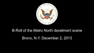 BRoll of the Metro North derailment scene Bronx NY December 2 2013 [upl. by Ahseila]