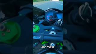 kawasaki ninja h2r vs random bike road race with 6 gear shorts video arf arfvlog [upl. by Nelleus2]