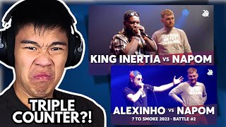 SXIN Reacts  KING INERTIA 🇺🇸 vs NaPoM 🇺🇸  Alexinho 🇫🇷 vs NaPoM 🇺🇸  GBB23 7 TO SMOKE [upl. by Barnum]