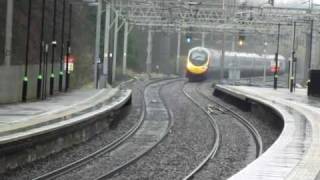 Berkhamsted Virgin Pendolino in the Rain [upl. by Ahsasal]