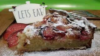 Anas Food  HomeMade Frangipane Plum Tart Recipe [upl. by Christa257]