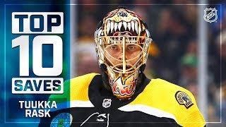 Top 10 Tuukka Rask saves from 201819 [upl. by Reinertson656]