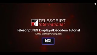 Telescript NDI Display Tutorial 2024 Model [upl. by Nahgeem]