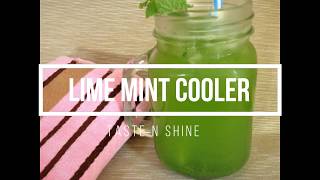 Lime Mint Cooler Recipe  Tasty N Quick Summer Drink  Energy Drink [upl. by Ymij]