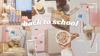 🤍₊˚⊹౨ৎ ₊˚⊹ Back to School Haul 2024  MustHave School Supplies 📔✨ [upl. by Bowlds]