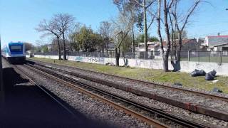 A toda velocidad por el Ferrocarril SarmientoCarrera de Trenes [upl. by Kowtko]