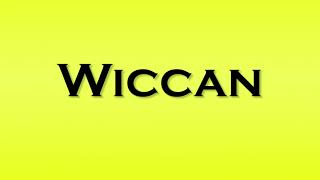 Pronunciation of Wiccan [upl. by Ahsael33]