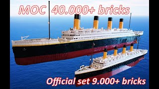 LEGO Titanic MOC  40000 bricks  for the 110th Anniversary of the disaster [upl. by Nalor]