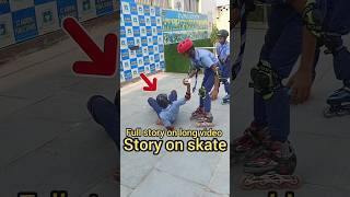 School skate story 🛼👈😲trollface professtional inline skate professional inlineskate indianskater [upl. by Noyahs]