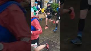 The Yorkshireman Marathon 2024  start on Haworth Main Street fellrunning trailrunning [upl. by Anpas]