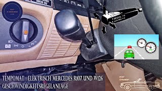 Mercedes R107 u W126  Tempomat prüfen  Geschwindigkeitsregelanlage [upl. by Naujad341]