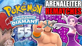 POKÉMON STRAHLENDER DIAMANT 💎 55 Arenaleiter Rematches  Wellenbrecher Marinus amp Lamina [upl. by Adnilemreh]