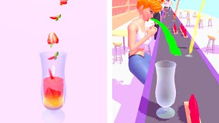 Cocktail Run  Cocktail Drink Run  All Levels iOS Android GamePlay [upl. by Htabazile]