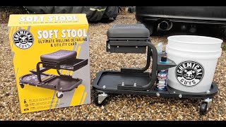 Chemical guys soft stool and valeting storage stool unboxing build test and review [upl. by Ashia622]