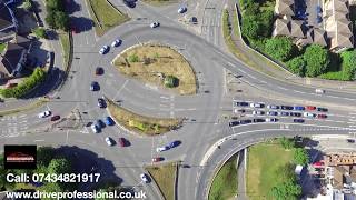 Headington Roundabout How to turn right from Eastern Bypass Road to A40 London [upl. by Innes742]