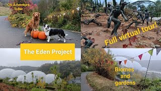 The Eden Project Cornwall UK  full virtual tour biomes and gardens in Auntumn [upl. by Neukam378]