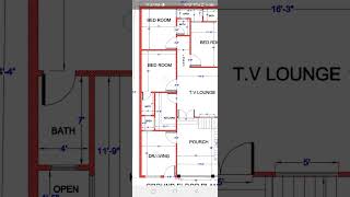 264x544 house plan [upl. by Ripp]