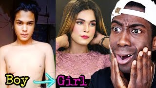 Viral Tiktok Boys to Girls Transformation Video Montii Roy  Joseph Royal [upl. by Enehpets375]