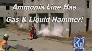 Controlled Liquid Ammonia Release 1quot Line  100 PSIG [upl. by Ries]