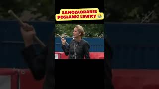 Samozaoranie posłanki Lewicy D polityka polskapolityka humor viral lewica konfederacja [upl. by Bolen]