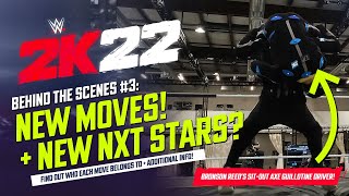 WWE 2K22 Behind The Scenes 13 New Moves amp Who They Belong To New NXT Stars Joining The Roster [upl. by Ewell]