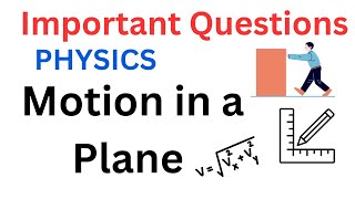 Motion in a Plane  Important questions  Physics  Class 11 [upl. by Leziar]